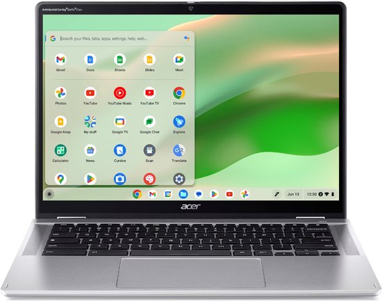 Acer Chromebook Spin 314 CP314-2HN-C034 - 2-in-1 Convertible - 14 inch - Touchscreen - 8GB - 64GB - Zilver - Acer - Hoofdafbeelding