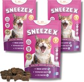 Sneeze X - Voor katten - bij 'niesziekte' - Kattensnoepjes - FHV-1 - Bevat L-lysine - Set van 3