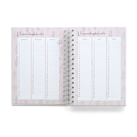 Agenda Maan Amsterdam 2026 - Agenda annuel A5 - Agenda hebdomadaire - Classeur à anneaux - 1 semaine sur 2 pages