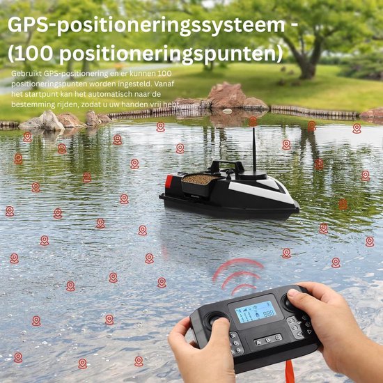 DailySupplies® Voerboot Karper - Baitboat - Hook Release - GPS van Merkloos — afbeelding 5
