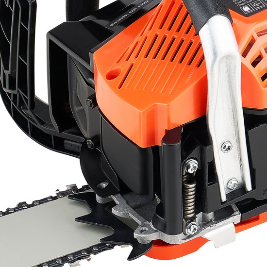 40cc Benzinekettingzaag, 355 Mm Kettingzaag Met 1,8 Pk, Ergonomische Handgreep, Twee Tanks, Noodstopschakelaar, Max. 12000 Tpm, Ideaal Voor Houtbewerking, Snoeien En Opruimen — afbeelding 4