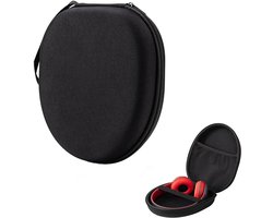 Koptelefoon case - 21 x 19 x 6 cm - Over-ear hoofdtelefoontas - Harde beschermhoes - On-ear/Over-ear case - Headset - Koptelefoon hoesje - Universele - Beschermhoes - Draagtas - Waterbestendig - Stootvast - Oortjes opberg hoesje - Zwart
