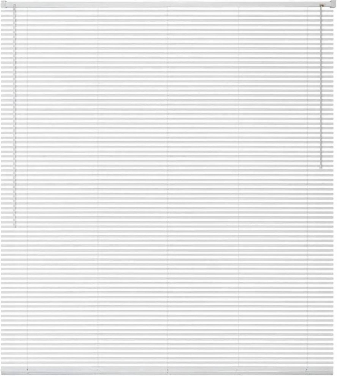 vidaXL Zonwering aluminium 80x160 cm wit