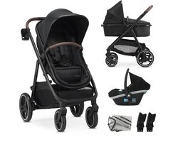 Mooiys Luca Kinderwagen 3in1 - Multi functionele Kinderwagen - inclusief autostoel - Zwart