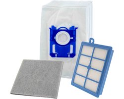 Kleanburg® - Geschikt voor Philips Performer Silent - Onderhoudsset - 10 Stofzuigerzakken - 1 HEPA-filter - 1 Motorfilter