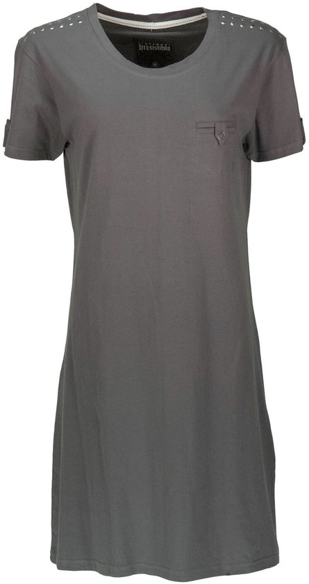 Chemise de nuit femme Irresistible - 100 % Katoen - Grijs - Taille XL