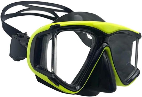 Masque de plongée myope à large champ de vision avec dioptries pour adultes et enfants - Verres en résine Lunettes de plongée Masque de plongée avec tuba Lunettes de natation