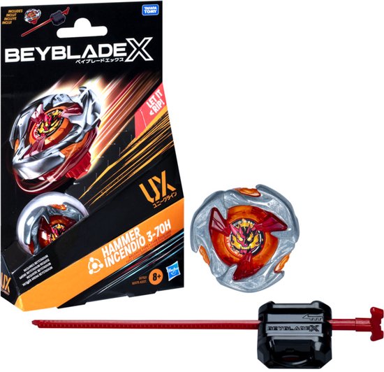 Beyblade X Hammer Incendio 3-70H UX Starterpack - Tol en Launcher