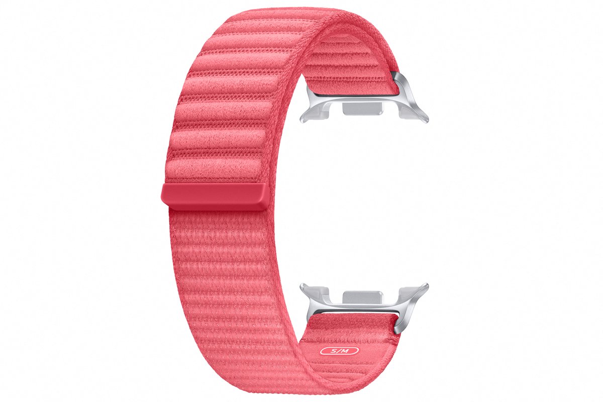 Samsung Galaxy Watch 8 - Smartwatchbandje - Fabric (S/M) - Rood