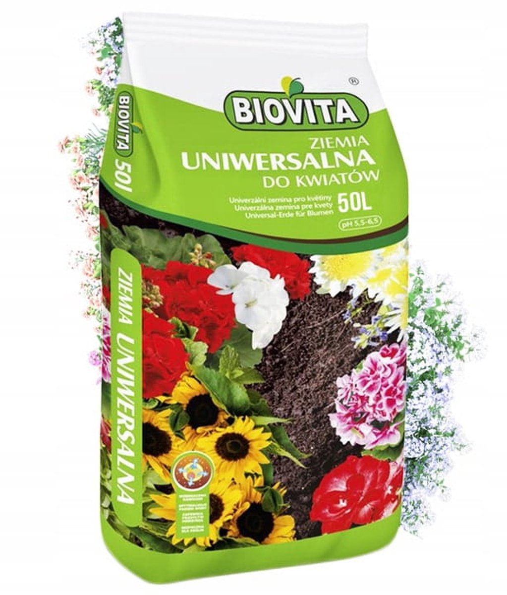 BIOVITA - Tuinaarde - Pelargonium en Balkonplanten - 50L