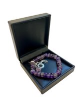 Ruben Robijn Ruby Mania, armband Amethist, ronde kralen Armband (sieraad) 19 cm