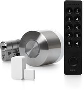Nuki Ultra + keypad 2.0 +deursensor, inclusief SKG 3 sterren verstelbare cilinder : toegang met smartphone, vingerafdruk en pincode,