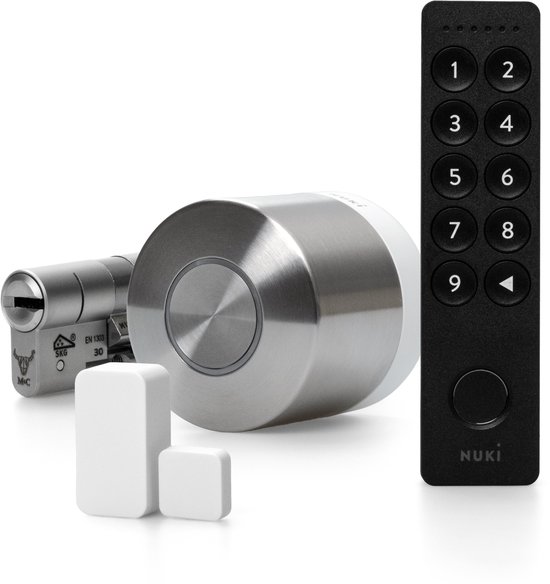Nuki Ultra + Keypad 2.0 + Deursensor - SKG 3 sterren cilinder - Bol