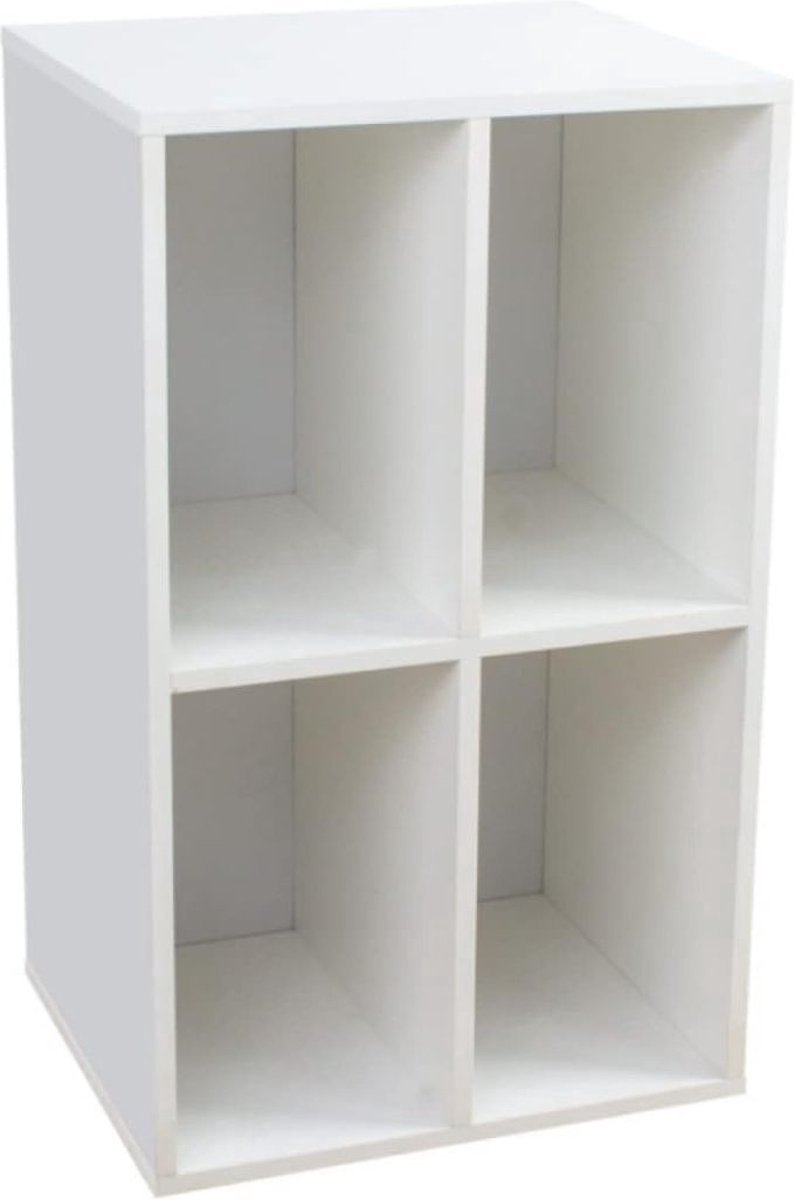 Thuys – Lp Opbergsysteem – Lp Houder – Lp Koffer – 37cm x 48cm x 75cm – Wit
