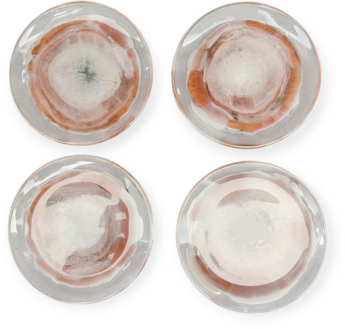 Resin Art JR: Theetip / Amuseschaaltje / Kleine schaaltje / Schaaltje voor een theezakje (set van 4)