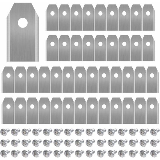 Titanium carbide Maaimesjes 45 stuks voor Husqvarna Automower 105-420, Gardena, YardForce robotmaaiers