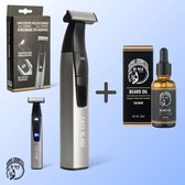 Bol.com Barnie Cosmetics® Easy Blade | Professionele Baardtrimmer - Incl. Luxe baardolie - Draadloos - Waterdicht - Instelbare L... aanbieding