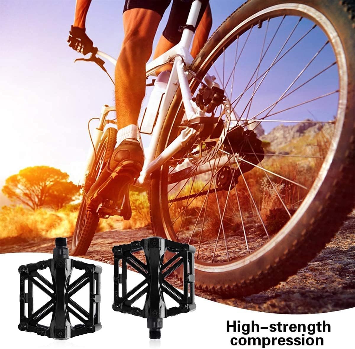 Fietspedalen - Platformpedalen - MTB Pedalen - Aluminium fiets pedalen - Trappers Fiets - Flat Pedals - Antislip Mountainbike Pedalen - Grip Pedalen universeel - inclusief bevestiging gereedschap - Geschikt voor MTB en E-bike – foto 7