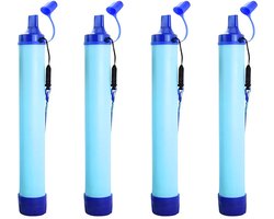 Waterfilters Survival - Set van 4 - Waterzuiveringsapparaten - Waterfiltersysteem - Voor Noodpakket en Noodsituaties - Waterzuiveraar - 6000L Totaal