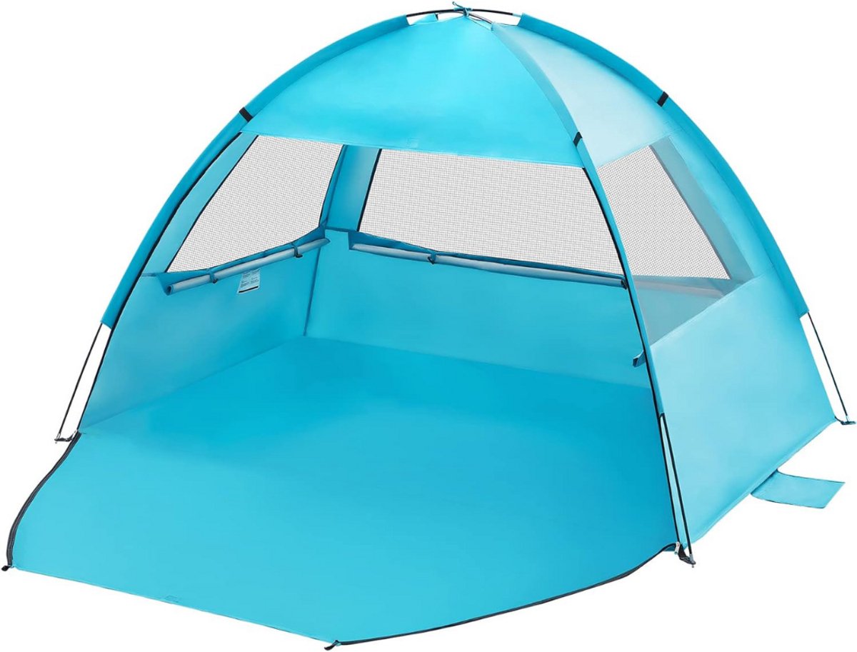 MKSS® Strandtent UV Bescherming - Strandparasol Pop Up - Blauw