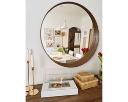 Luxe bio-ethanol sfeerhaard Home Wit – geschikt voor binnen- en buitengebruik – rookvrij en stijlvol design.