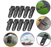 Tentzeilklemmen - Zeilclip voor Afdekzeil - Verpakking van 10 - vergrendelbare zeilklem - Tentclips - Zeildoekclips - Zeilklemmen voor Tentbevestiging - Tentzeilklemmen voor Tenten - Shade Cloth Plastic Clips - Afdekzeil Klemmen - Tarpaulin Clips
