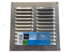 Plieger Schoepenrooster - Met Gaas - 19.5 cm x 19.5 cm - Aluminium