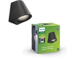Philips Virga buitenwandlamp - zwart