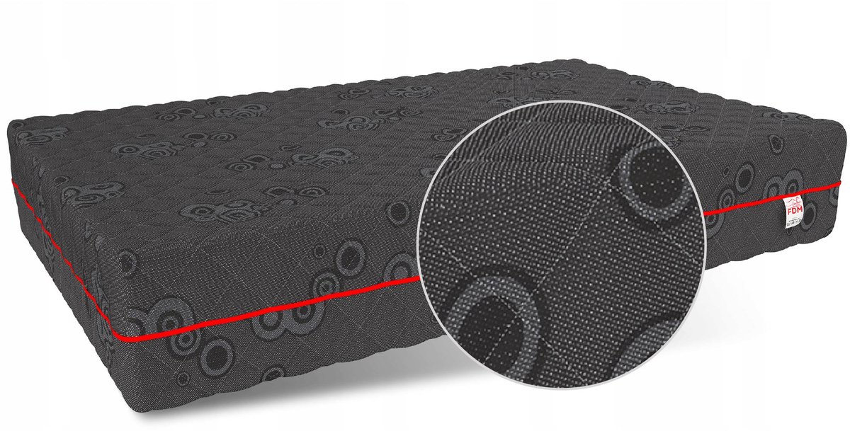 FDM® Dark Matras 100x200 cm - Pocketvering Matrassen Eenpersoons - Hoogte 23 cm - Dubbelzijdig - - Afritsbaar hoes wasbaar - Antiallergisch en Ademende - Öko-Tex gecertificeerd