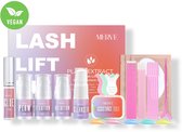 Merve® Lash Lift Kit - Sterkere Lijm - Wimperlifting Set - Eyelash Lift Kit - Incl. Wimperserum, Lash Lift Lijm & Lotion - Make Up Lifting Set met 48 onderdelen - Vegan