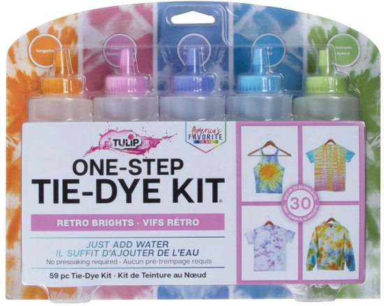 Tulip One-Step Tie-Dye Kit Easy Techniques para divertidos diseños de Tulip One-Step Tie-Dye Kit Easy Techniques para divertidos diseños de