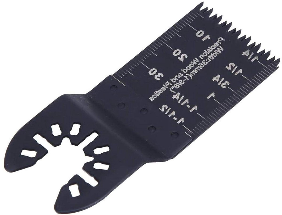 Allecto Plus - 10-delige set oscillerende zaagbladen van 35mm voor hout en metaal