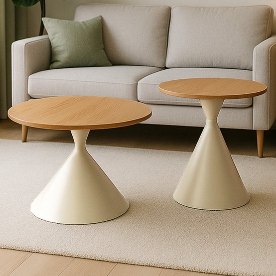 Set de tables basses Milton & Oldbrook en bois de Soria