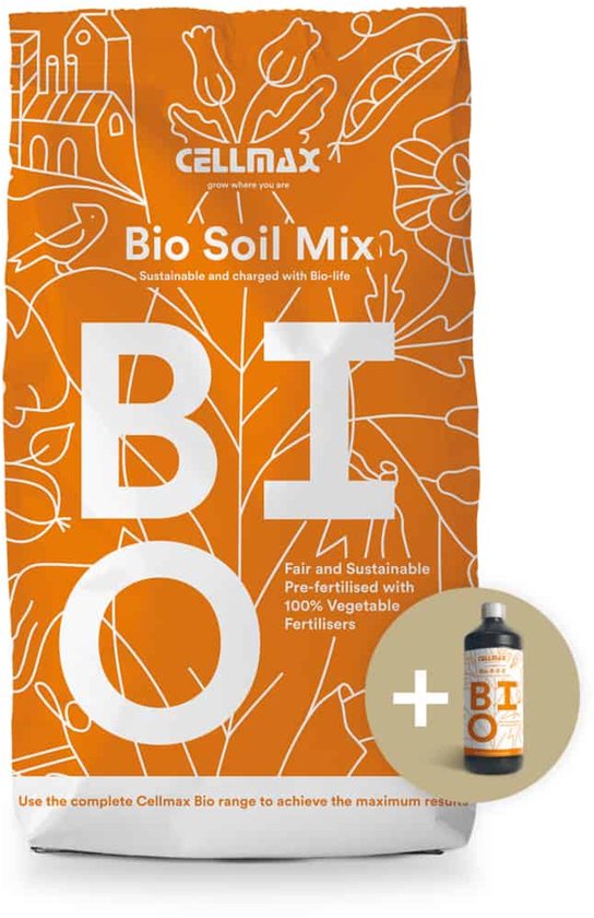 Foto: Cellmax biologische potgrond 50 liter duurzaam vegan rhp