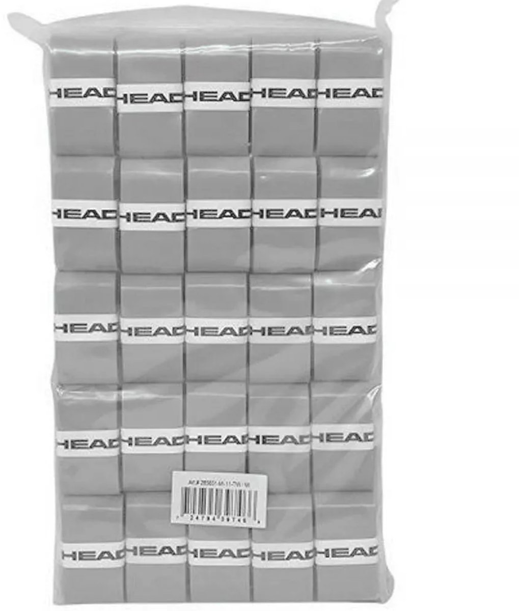 Head Prime Tour Overgrip Tackiness Comfort – 50 stuks Grijs
