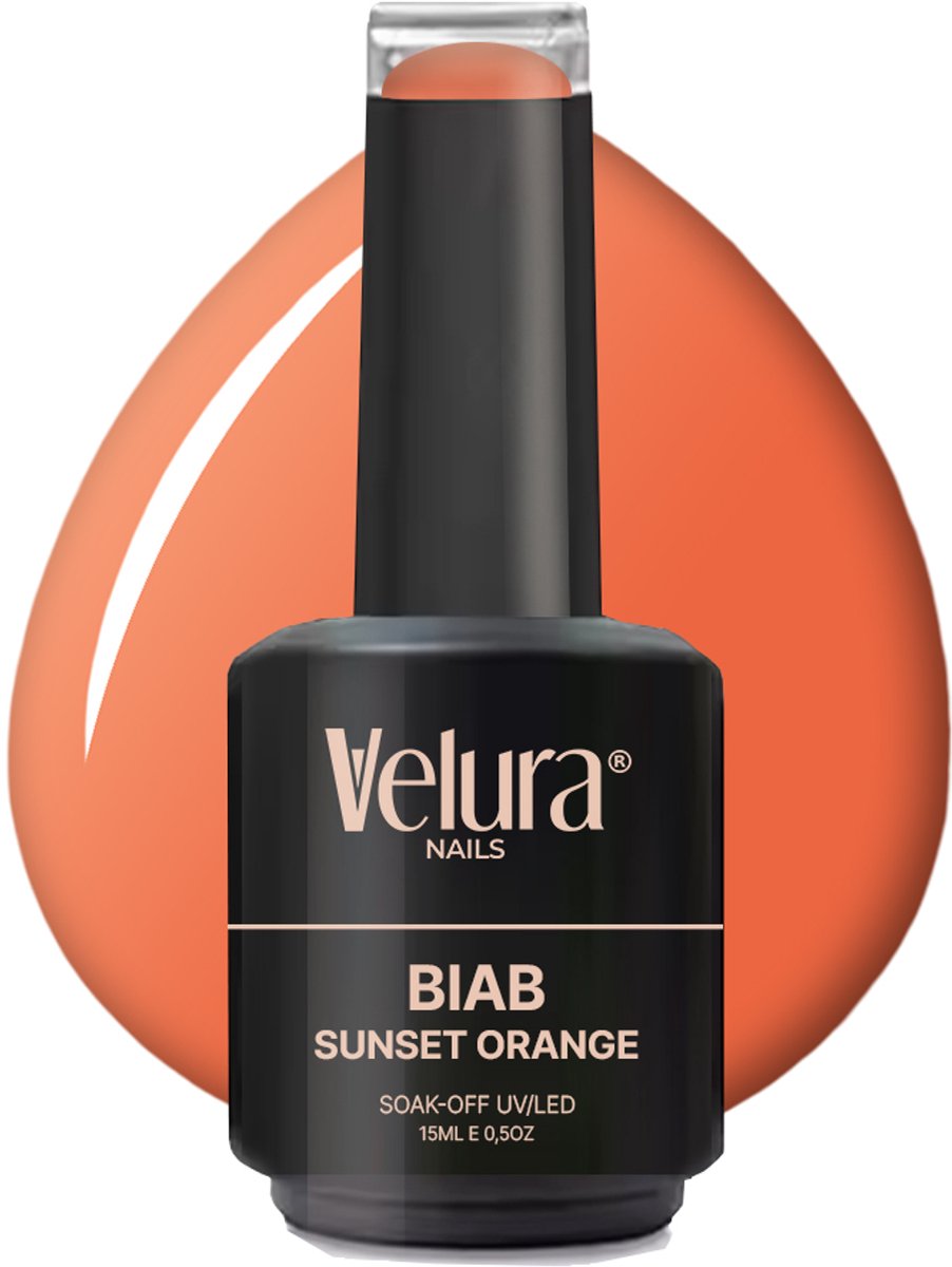 Goedkoopste Velura® BIAB | Builder in a Bottle | 15ml Sunset Orange | Liquid Builder Gel | BIAB Gel Nagels | HEMA- & TPO-vrij