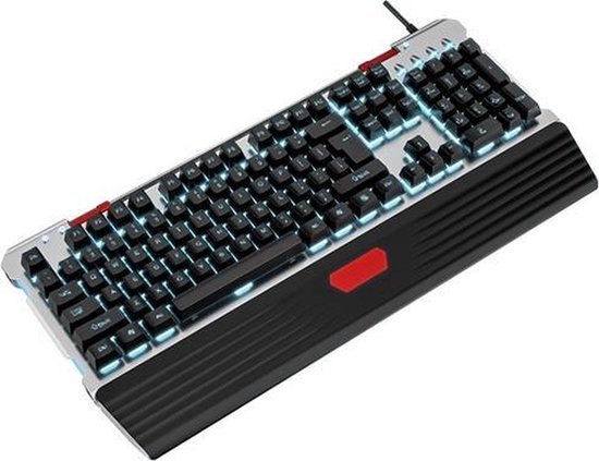 Gaming Keyboard – Mechanisch Toetsenbord met Polsondersteuning - Bedraad - RGB LED Verlichting – Anti-Ghosting – USB Kabel Gaming Toetsenbord
