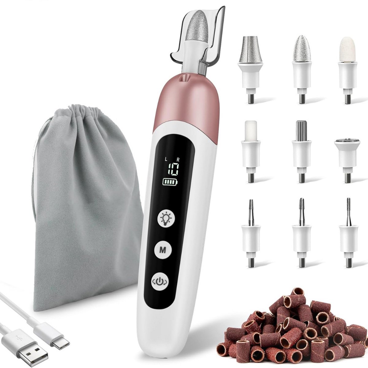 ZRSS® Pedicureset Elektrisch - Nagelfrees en Eeltverwijderaar - Voetenverzorging