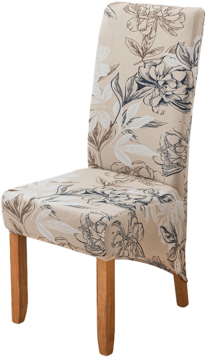 Ibenzoa® 6 Stuks Elastische Hibiscus Print, Stretchstof, Machinewasbaar