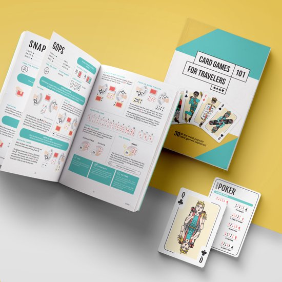 Card Games for Travelers – Engelstalig Spelletjesboek – Leer 30 Kaartspellen – Reisspellen Boek voor Vakantie en Thuis – Vanaf 6 Jaar