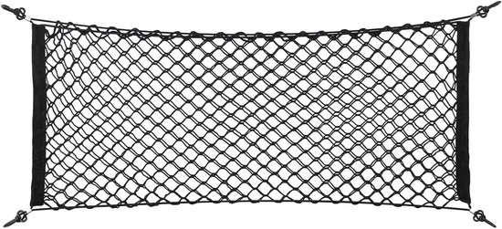 Bagagenet voor kofferbak, 3-laags, 45 x 25 cm, universeel elastisch net