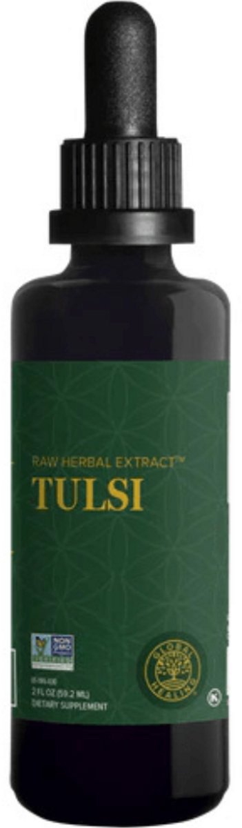 Goedkoopste Tulsi / Holy Basil (60ml) - Global Healing - Alcoholvrije kruidentinctuur
