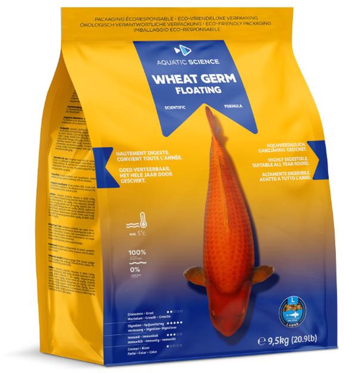 Aquatic Science Wheat Germ Floating Large 9,5Kg