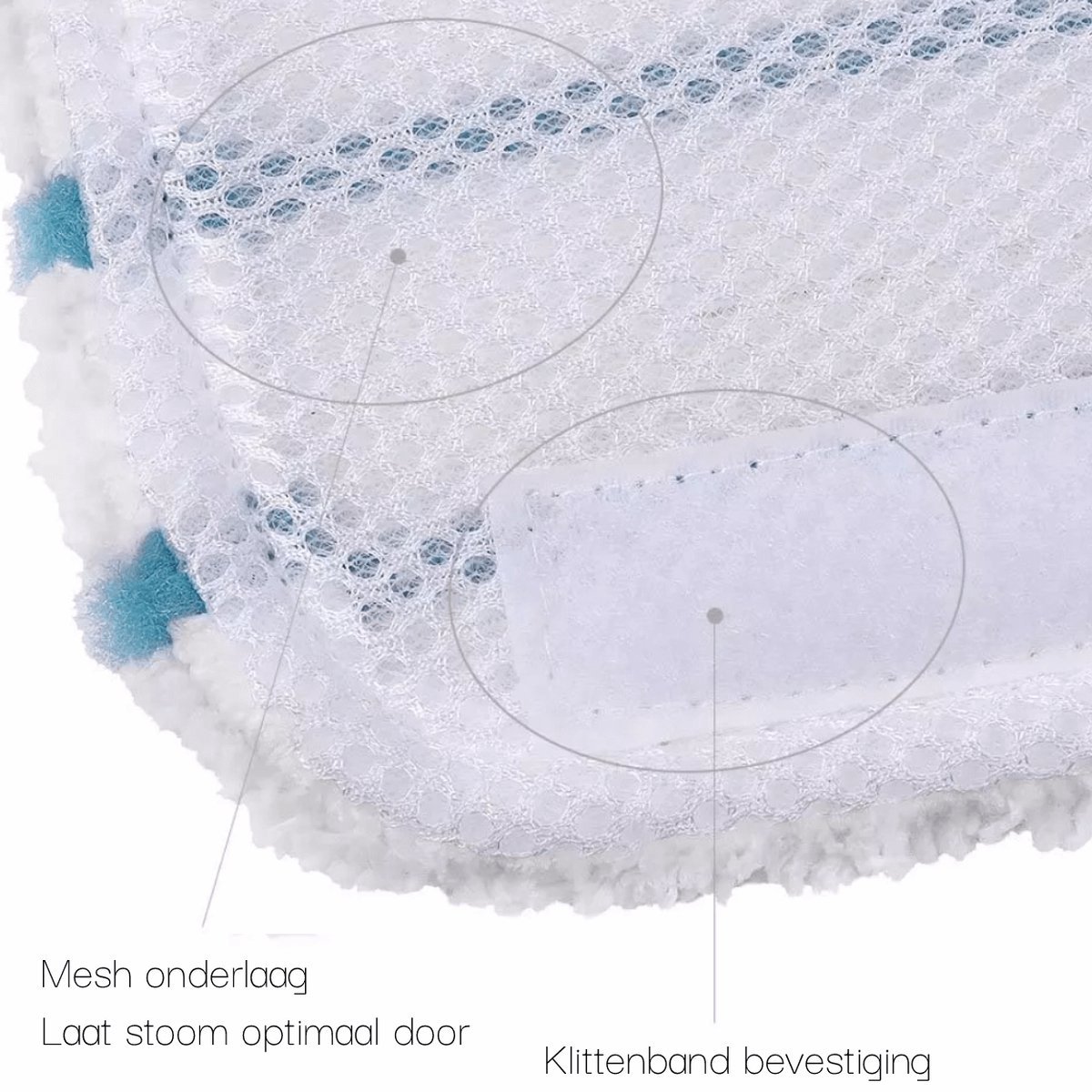 microvezeldoekjes - microvezel handdoek - 5x Stoomreiniger microvezel stoomdoek - geschikt voor Black+Decker - Dweil Pad - microvezel handdoek haar - 30x16cm – foto 6