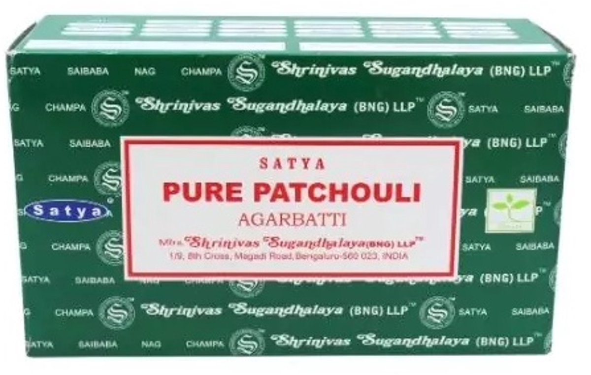 Satya pure patchouli - wierook - doos van 12 stuks Multicolor