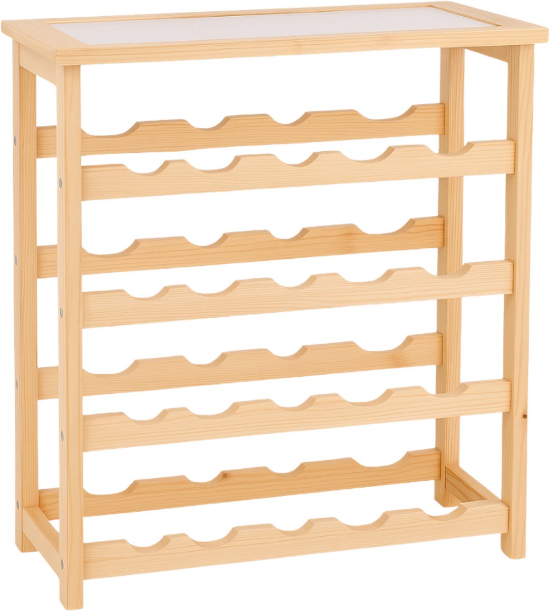 Decopatent® Wand Wijnrek - Metaal - Voor 1 Wijnfles en Fictieve Tap Kraan - Flessenrek - Muur