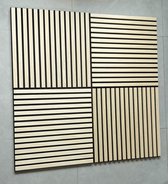 Panneaux muraux acoustiques, insonorisants, de haute qualité, à monter DIY, faciles à monter, placage 3 faces, 80 pièces, 20 boîtes, 1,44 m2 par boîte, 20 boîtes 28,8 m2, prix au m2 27,36 Euro , 600x600x21 mm, chêne White