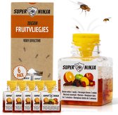 Piège à mouches des fruits Super Ninja - Lot de 6 - Piège à mouches des fruits efficace - Piège à insectes écologique - Résultat instantané - Piège à mouches des fruits