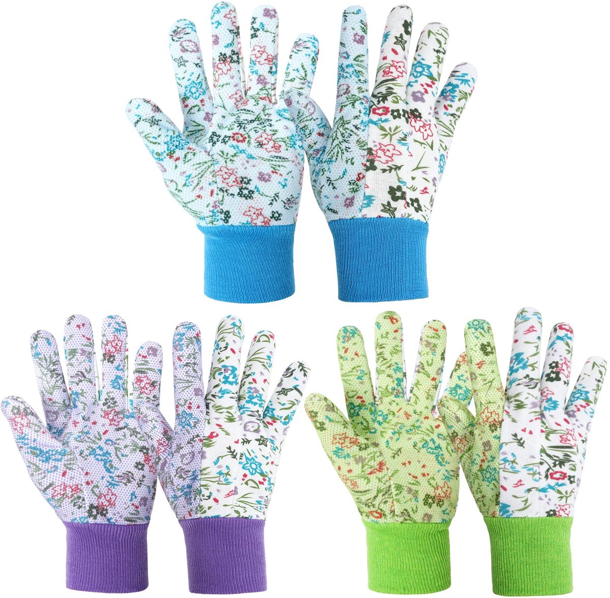 Ibenzoa® Tuin Handschoenen Set van 3 - Antislip & Comfortabel