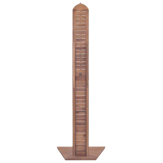 vidaXL Tuindouche 70x75x204 cm massief teakhout